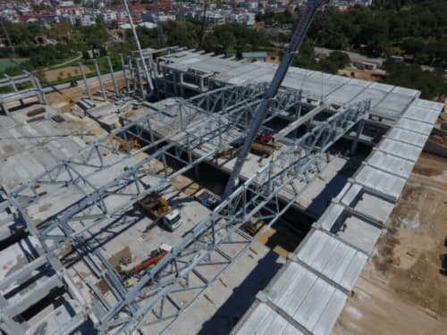 YAZICI DEMİR ÇELİK A.Ş. - Antalya-Congress Center Roof Steel Manufacturing and Installation
