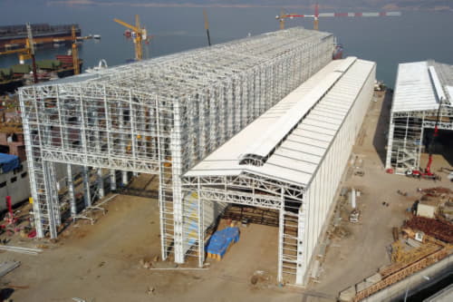 Sefine Shipyard-Steel Hangar Manufacturing and Installation
