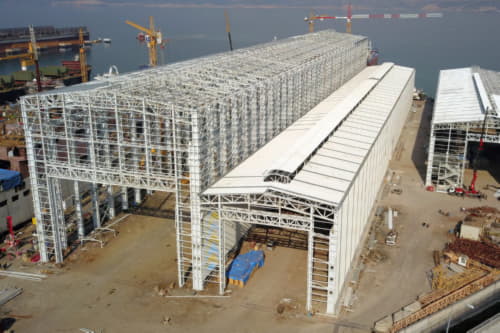 KOLIN -Sefine Shipyard Steel Hangar Manufacturing and Installation