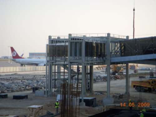 LİMAK - Sabiha Gökçen Terminal Building Rotunda - Passenger Bridge Steel Construction Manufacturing and Installation
