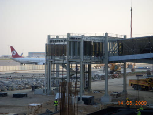 LİMAK - Sabiha Gökçen Terminal Building Rotunda - Passenger Bridge Steel Construction Manufacturing and Installation
